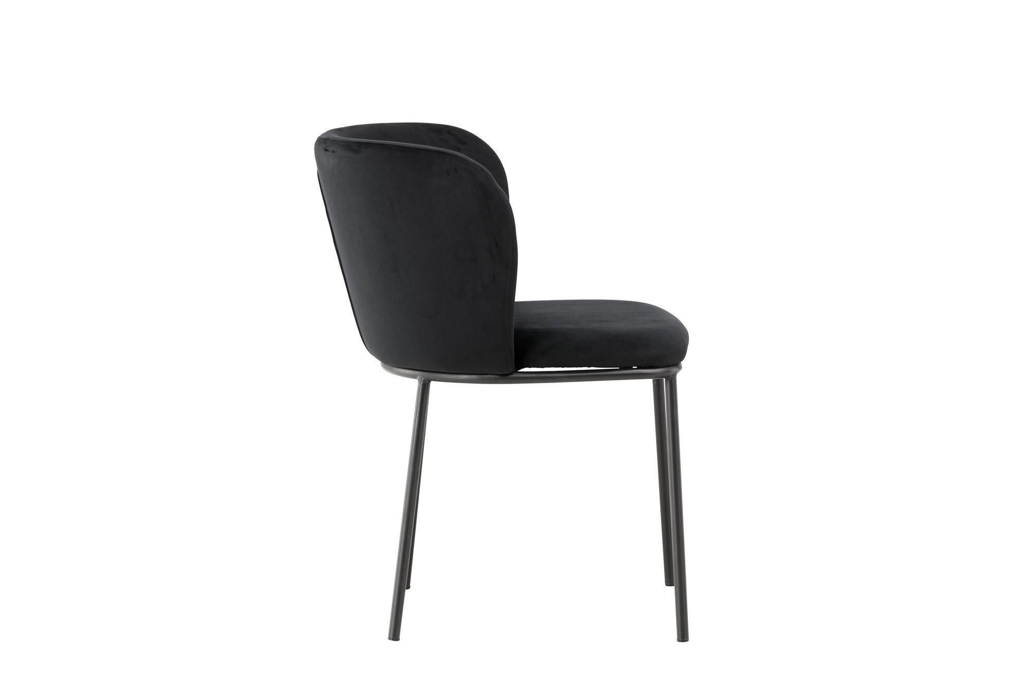 Venture Home Edina Spisebordsstol 2-pack - Black / Black Velvet