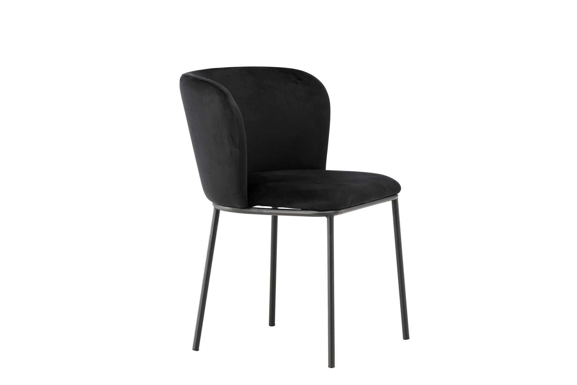 Venture Home Edina Spisebordsstol 2-pack - Black / Black Velvet