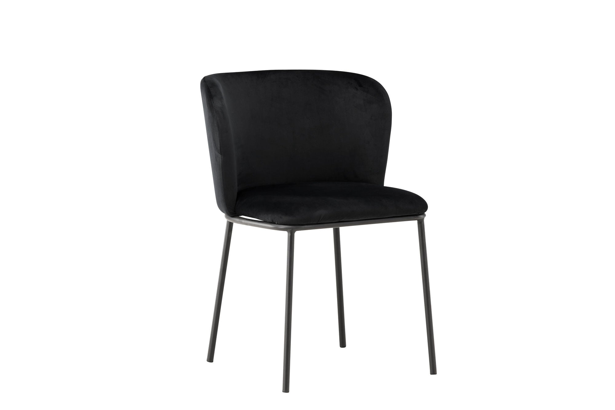 Venture Home Edina Spisebordsstol 2-pack - Black / Black Velvet
