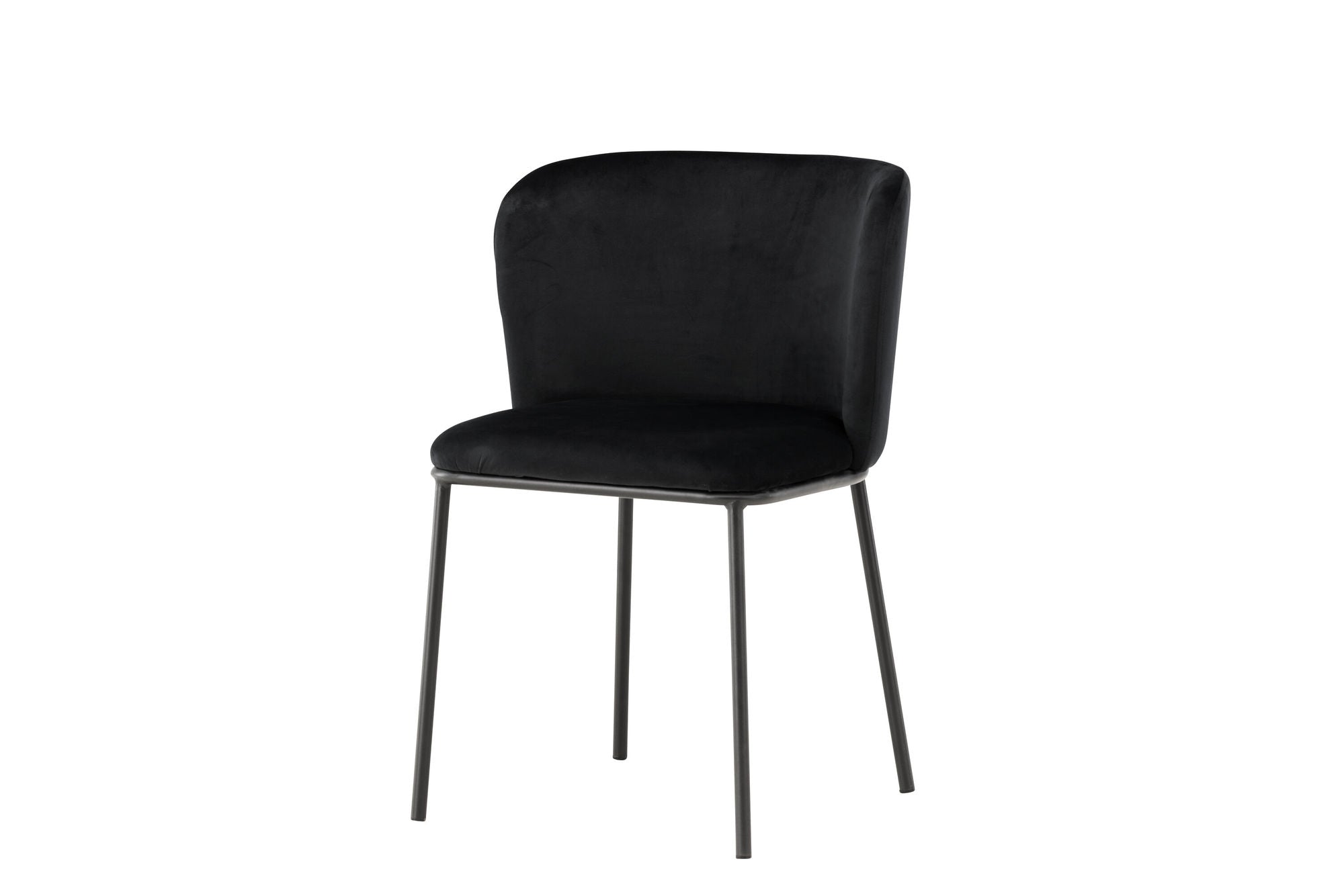 Venture Home Edina Spisebordsstol 2-pack - Black / Black Velvet