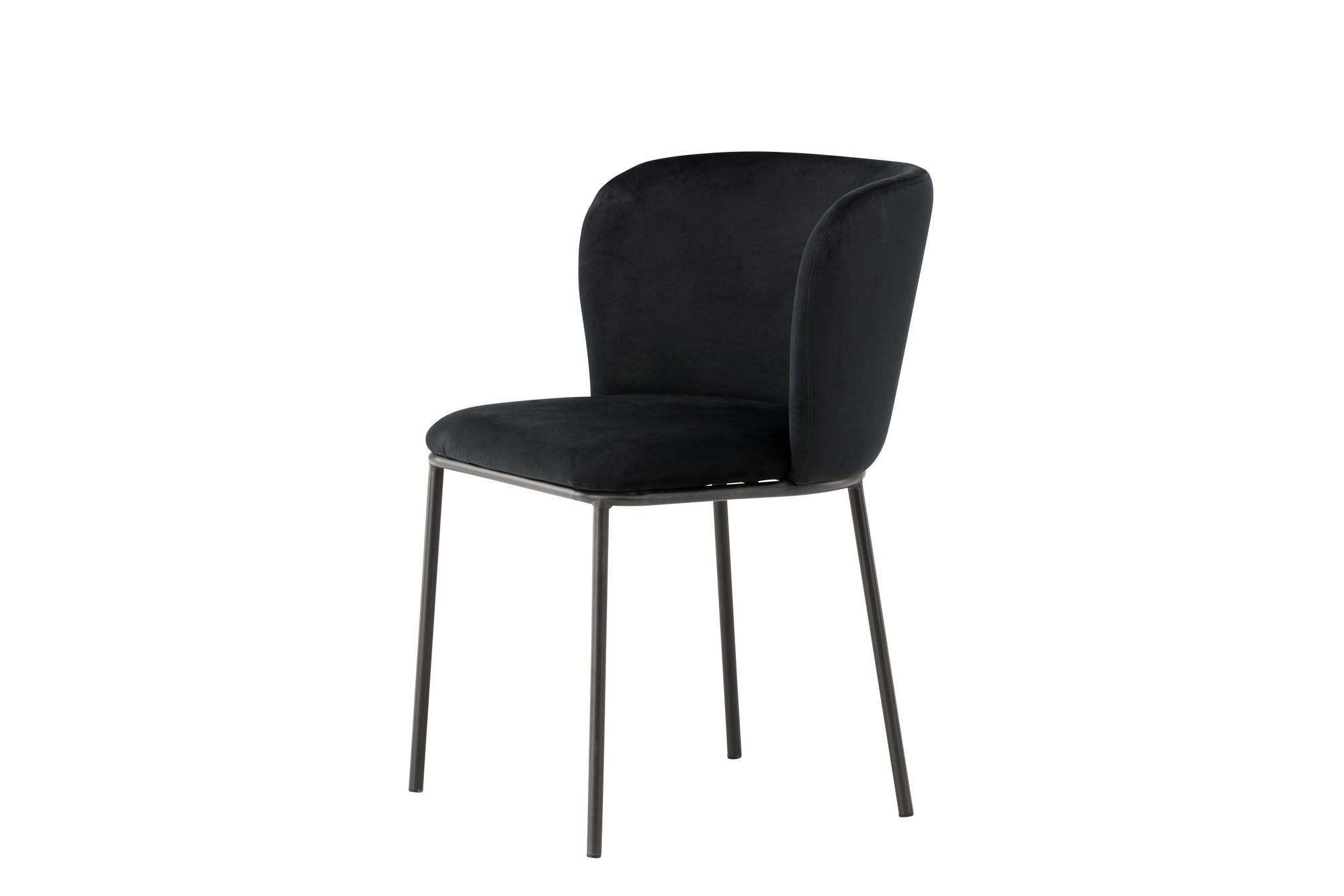 Venture Home Edina Spisebordsstol 2-pack - Black / Black Velvet