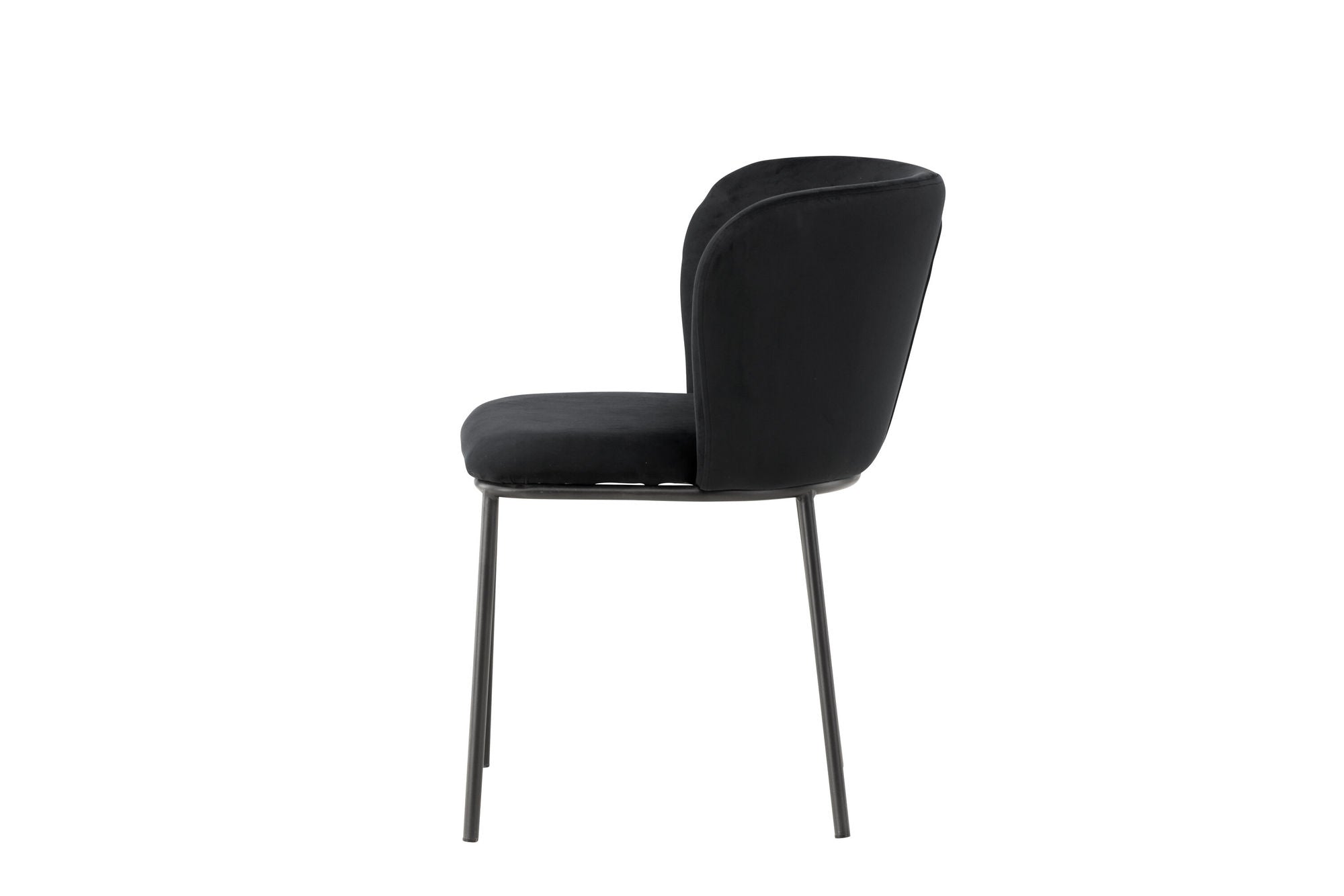 Venture Home Edina Spisebordsstol 2-pack - Black / Black Velvet