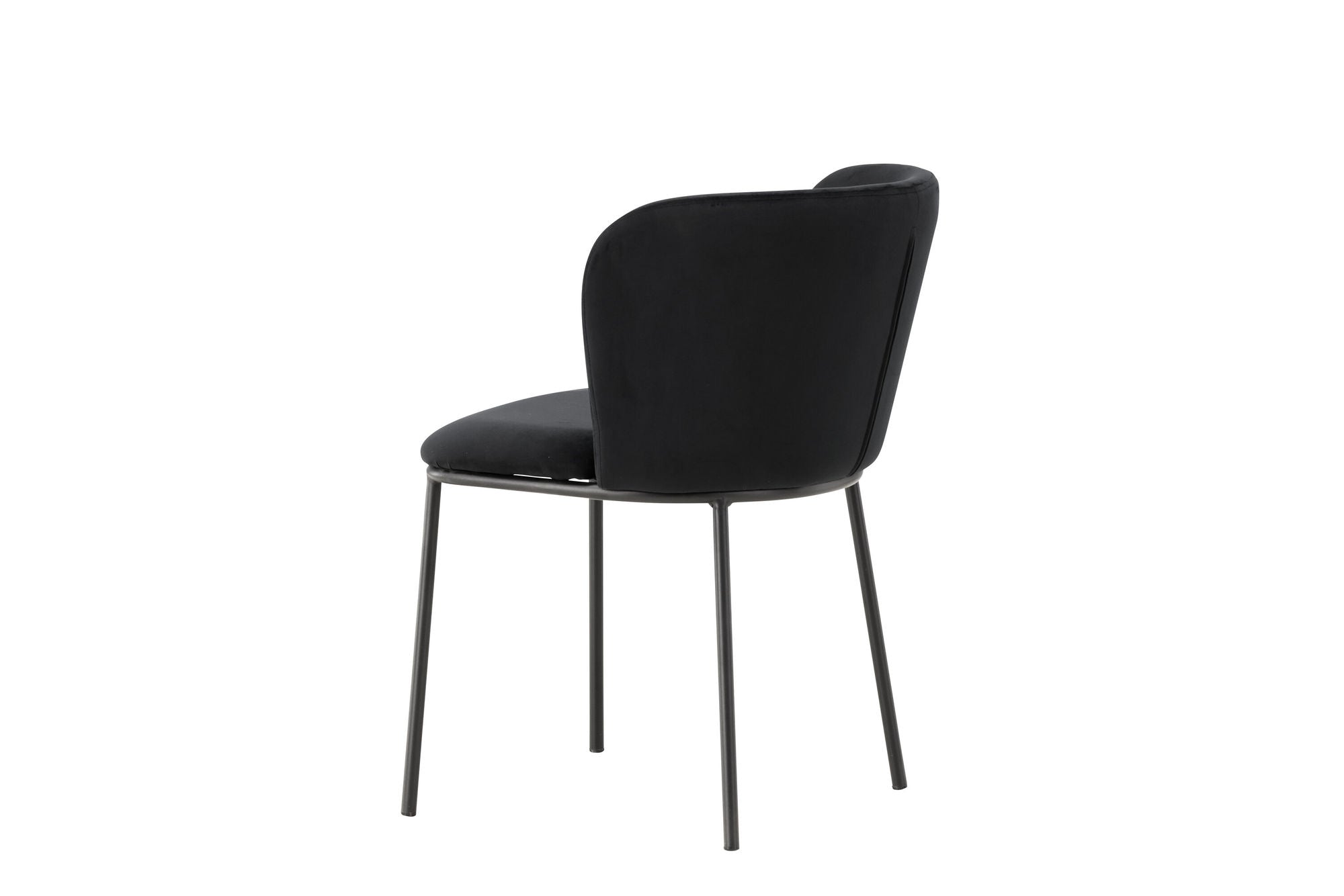 Venture Home Edina Spisebordsstol 2-pack - Black / Black Velvet