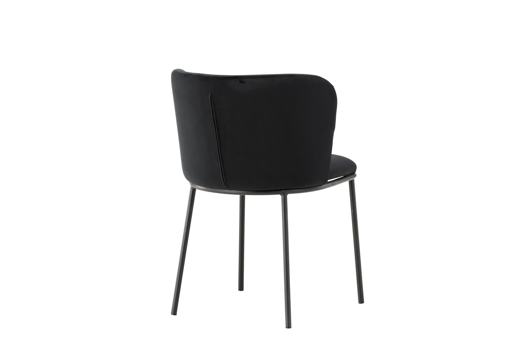 Venture Home Edina Spisebordsstol 2-pack - Black / Black Velvet