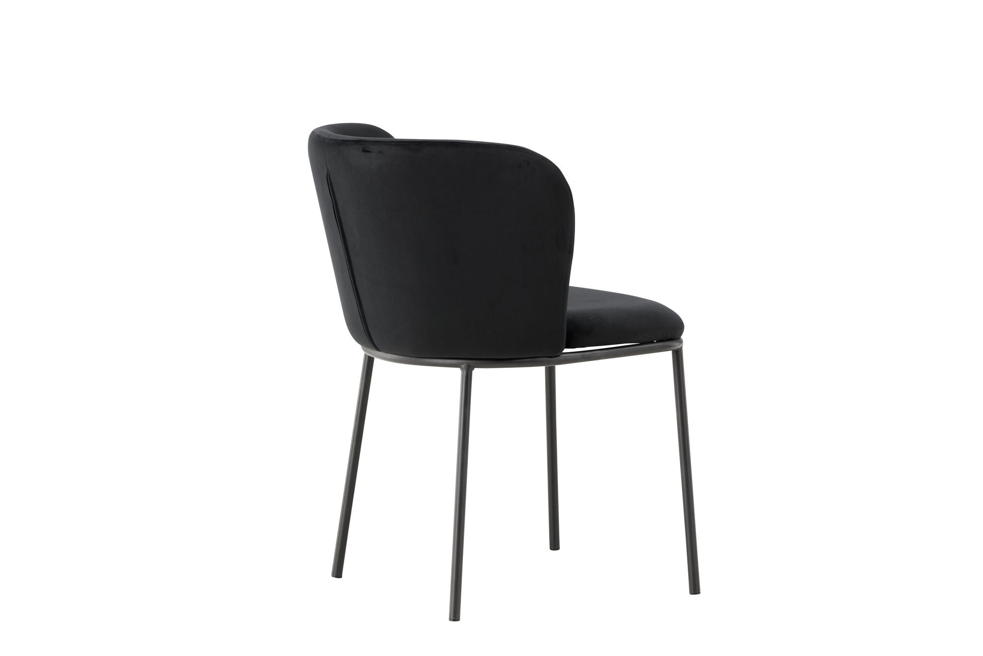 Venture Home Edina Spisebordsstol 2-pack - Black / Black Velvet