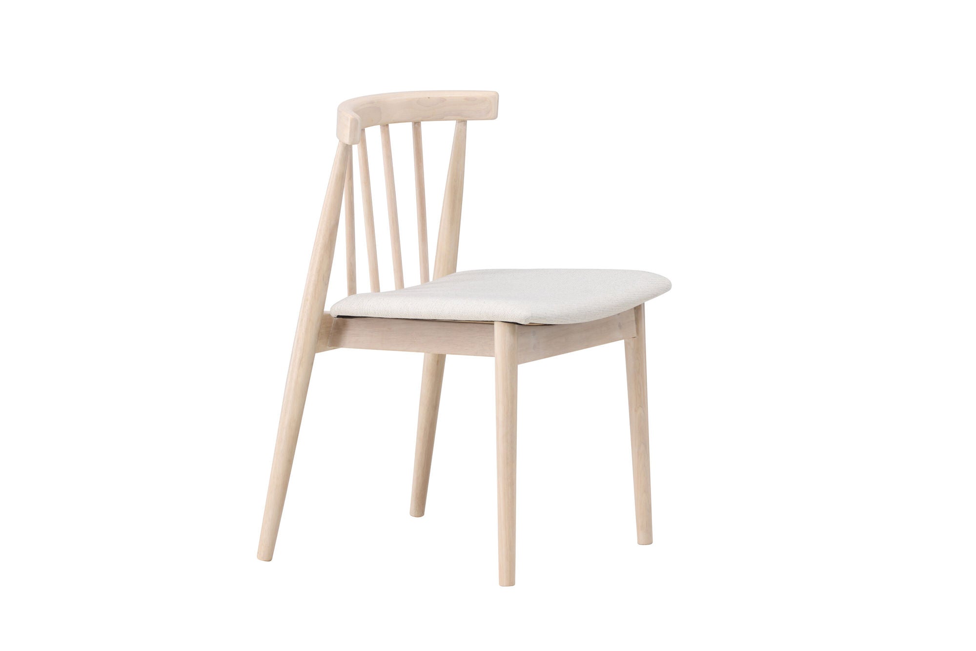 Venture Home Flora Spisebordsstol 2-pack - Whitewash Legs / Beige Fabric