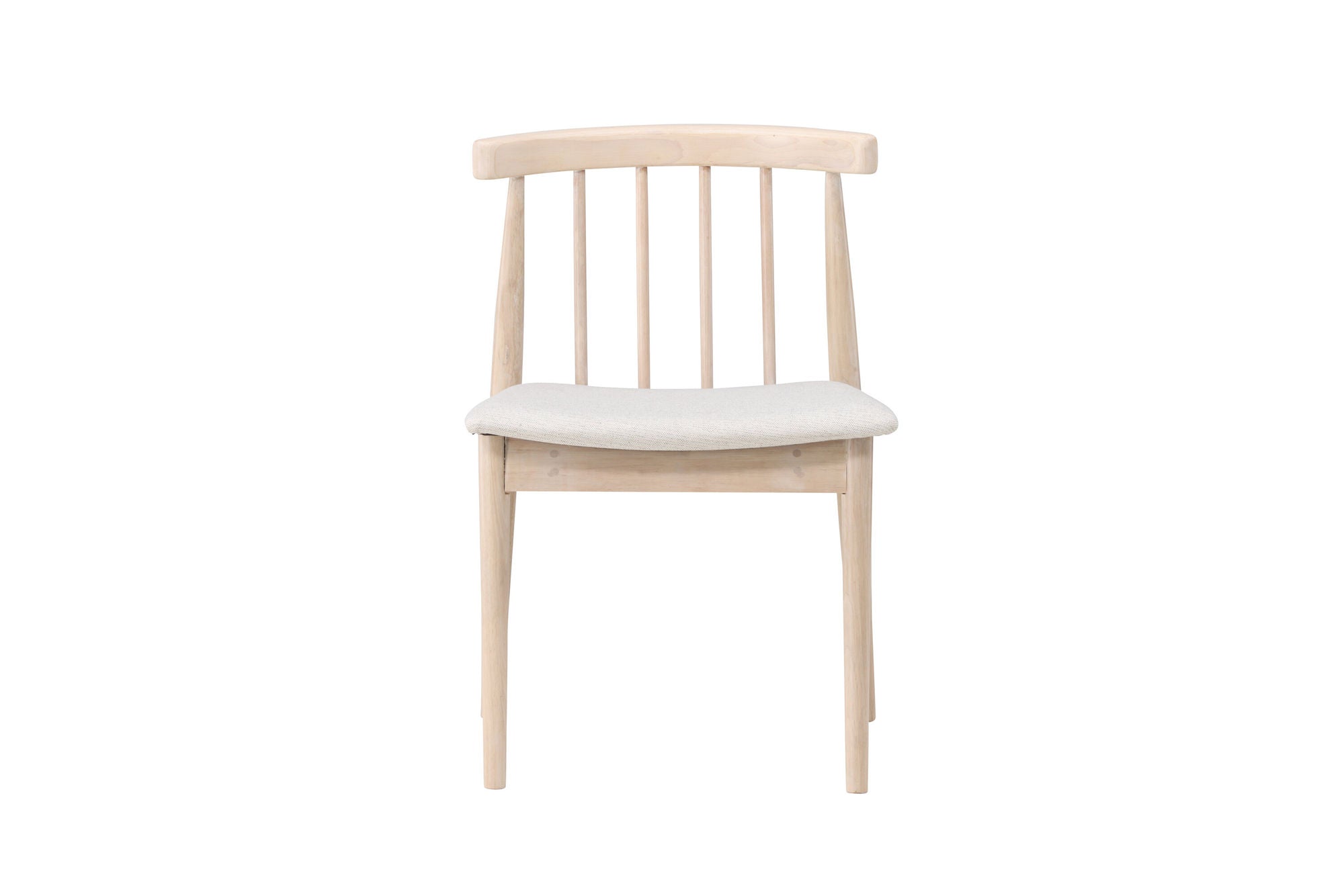 Venture Home Flora Spisebordsstol 2-pack - Whitewash Legs / Beige Fabric