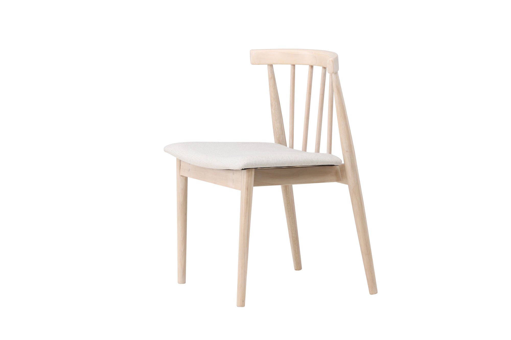 Venture Home Flora Spisebordsstol 2-pack - Whitewash Legs / Beige Fabric