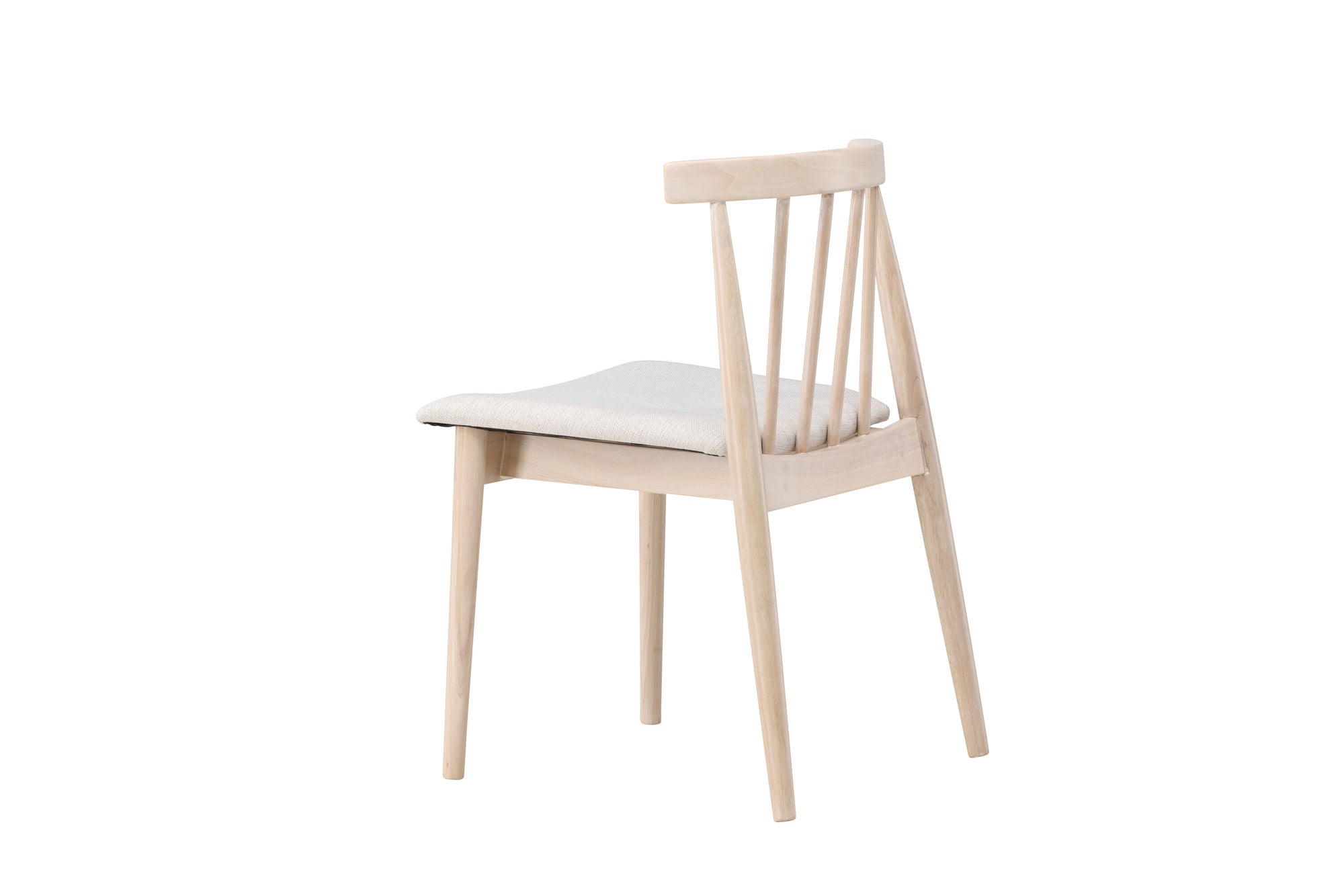Venture Home Flora Spisebordsstol 2-pack - Whitewash Legs / Beige Fabric