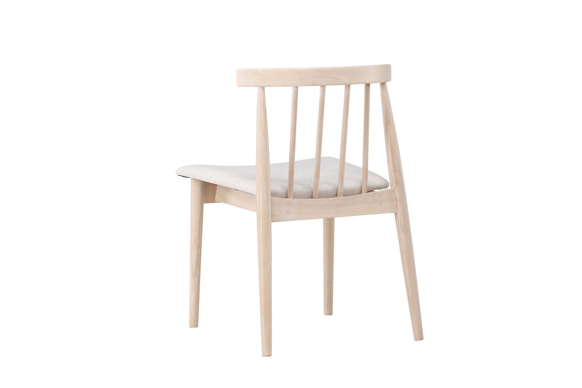 Venture Home Flora Spisebordsstol 2-pack - Whitewash Legs / Beige Fabric