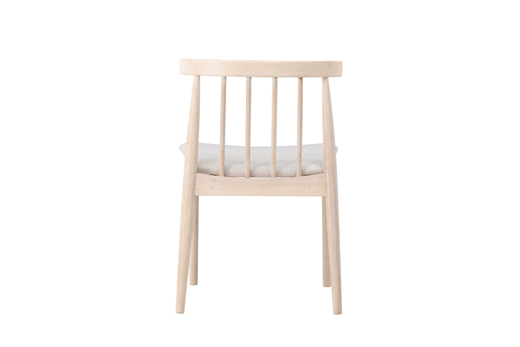 Venture Home Flora Spisebordsstol 2-pack - Whitewash Legs / Beige Fabric