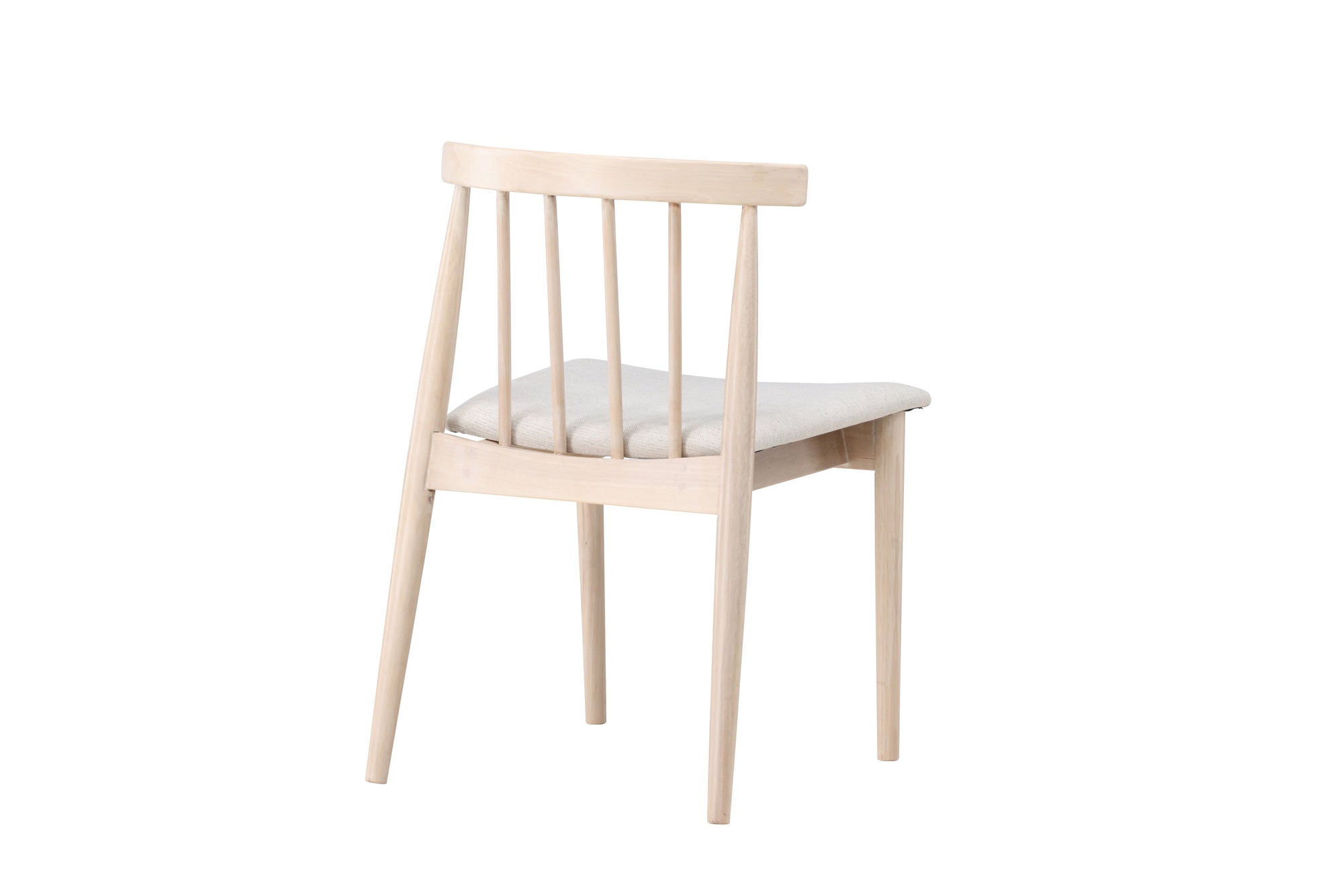 Venture Home Flora Spisebordsstol 2-pack - Whitewash Legs / Beige Fabric