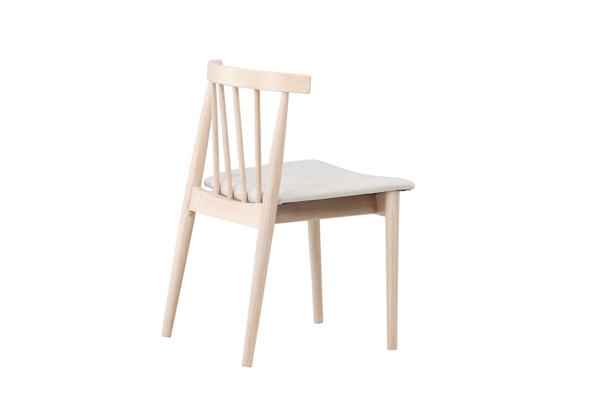 Venture Home Flora Spisebordsstol 2-pack - Whitewash Legs / Beige Fabric
