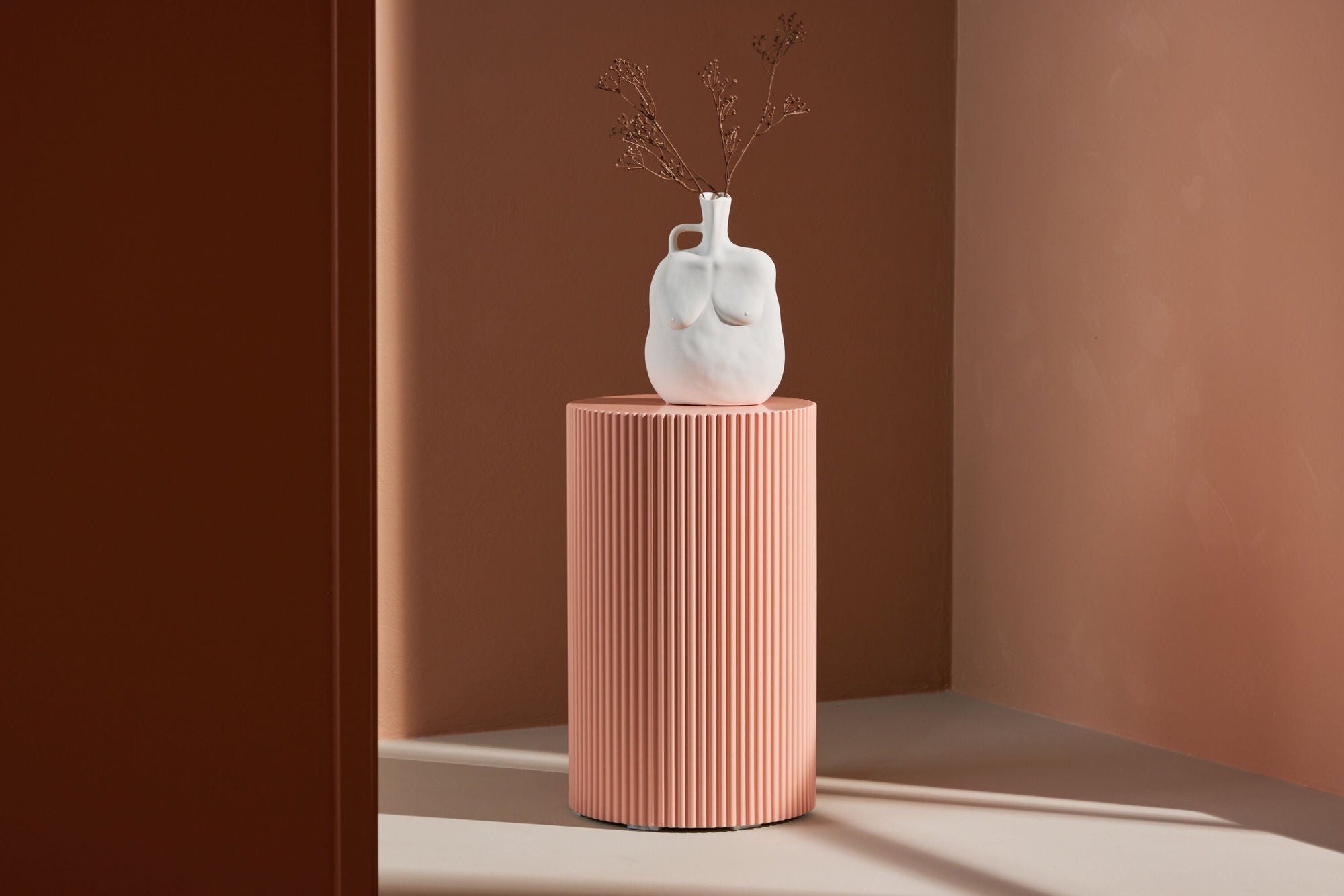Venture Home Lenox Side bord ⌀30,5x50 cm - Peach