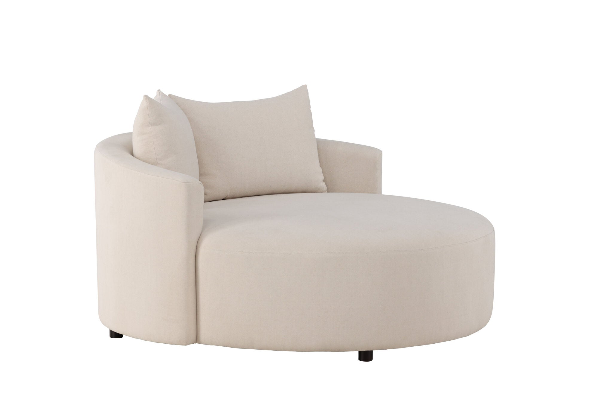 Venture Home Kelso Sofa ⌀150 - Wood/ Beige Linen
