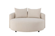 Venture Home Kelso Sofa ⌀150 - Wood/ Beige Linen