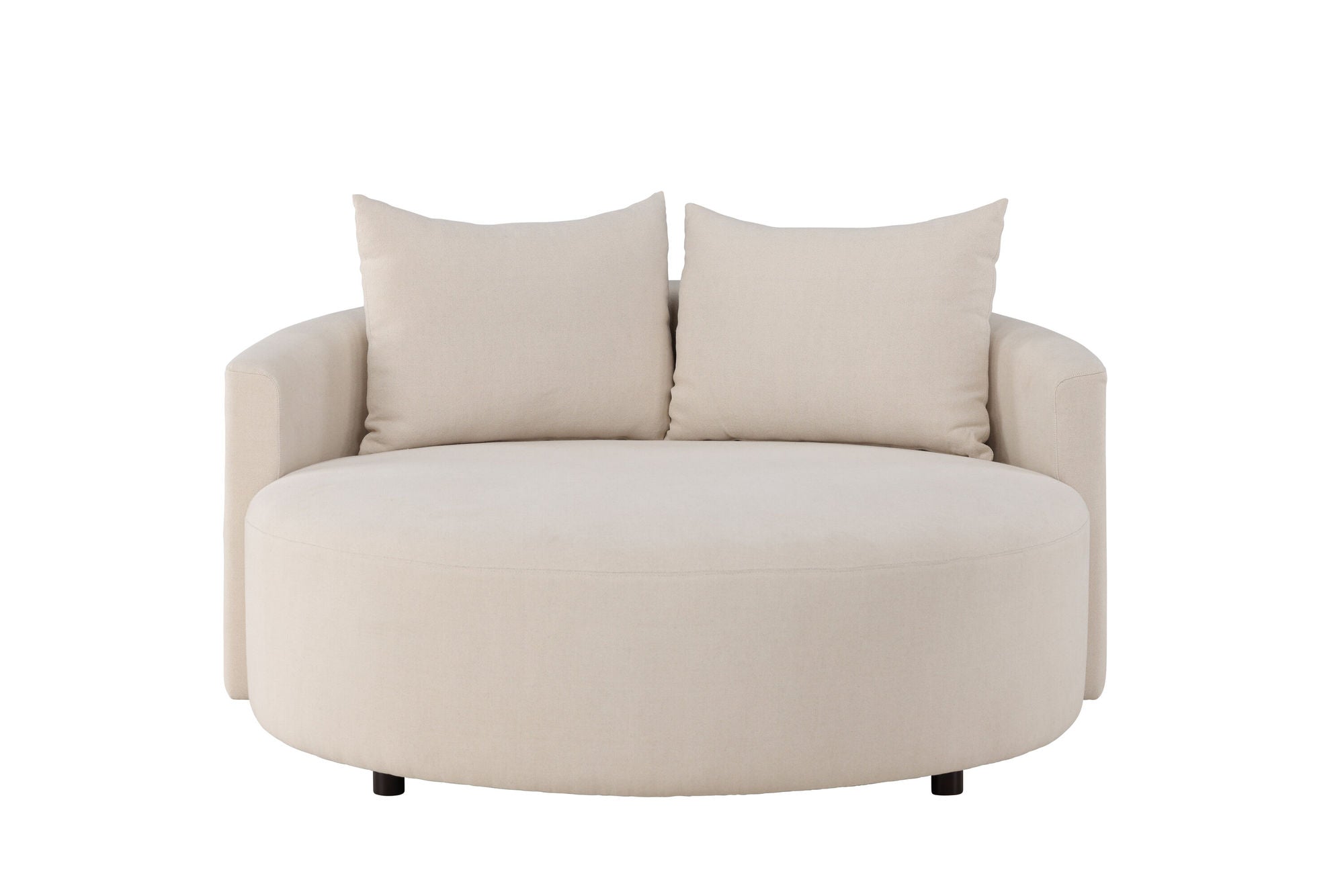 Venture Home Kelso Sofa ⌀150 - Wood/ Beige Linen