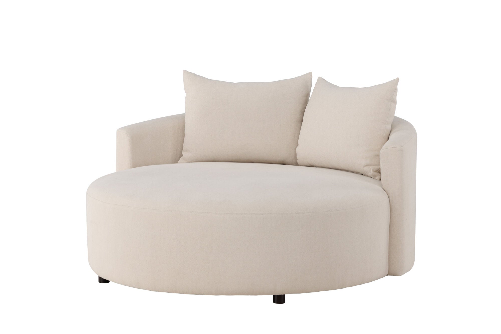 Venture Home Kelso Sofa ⌀150 - Wood/ Beige Linen