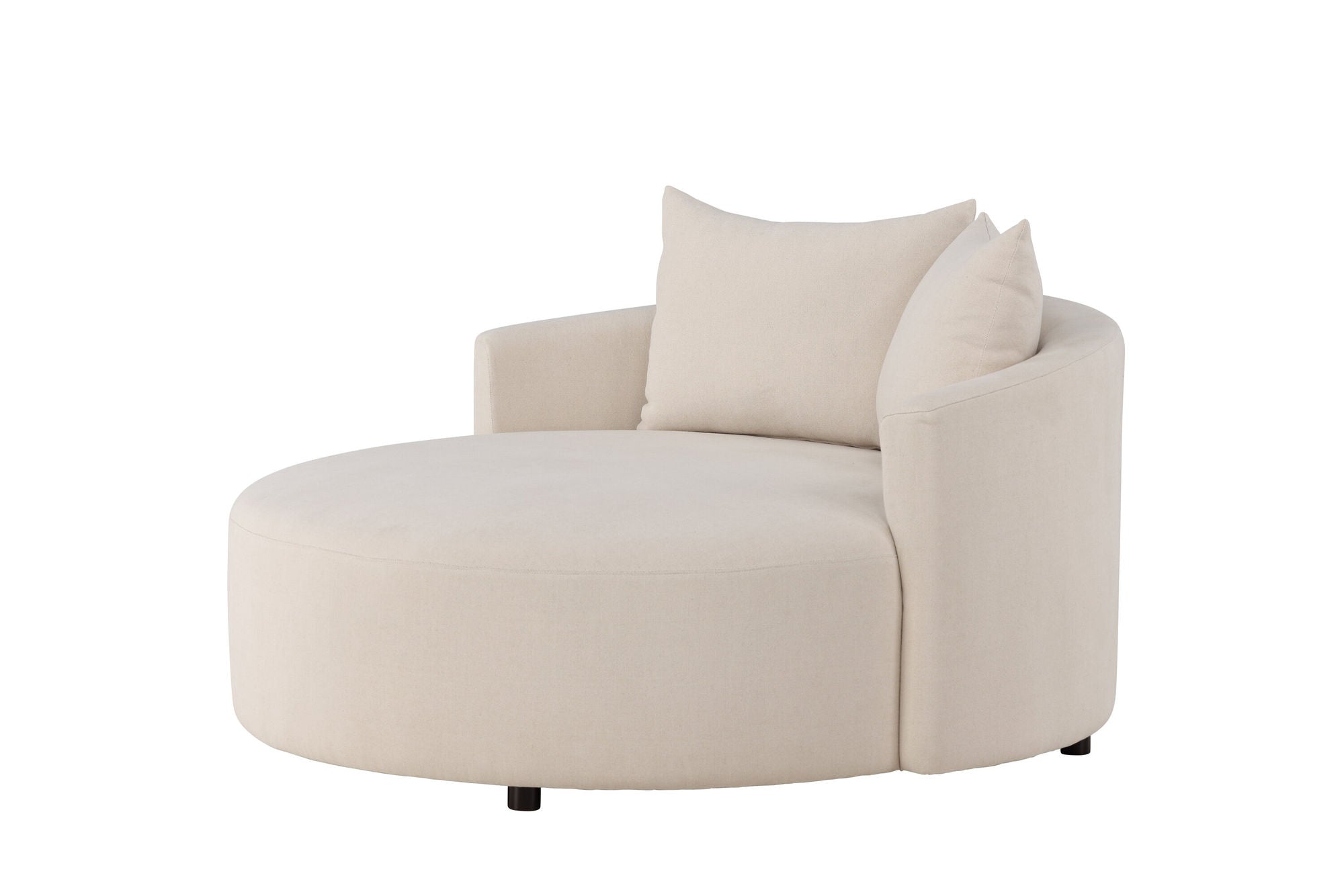 Venture Home Kelso Sofa ⌀150 - Wood/ Beige Linen