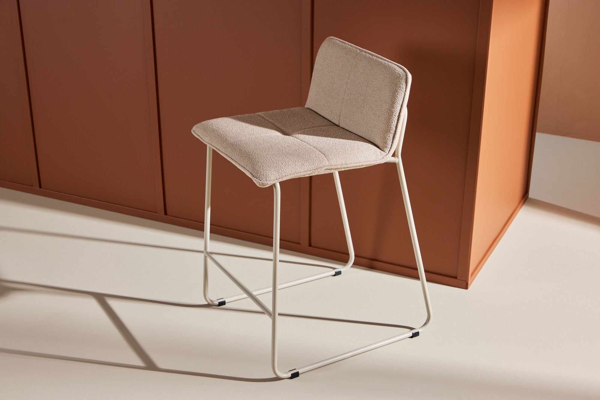 Venture Home Bisbee Bar stol 2-pack - Beige/ Beige boucle