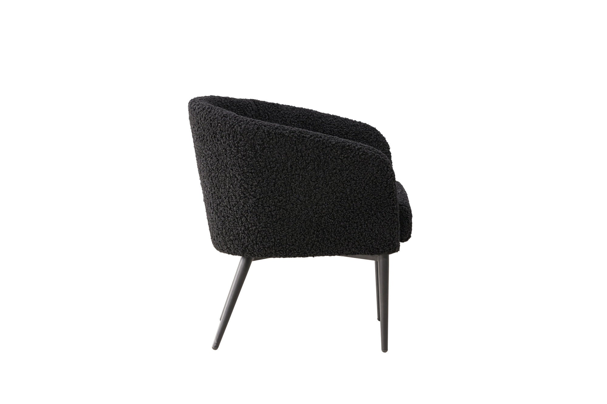 Venture Home Fluffy Armchair - Black / Black Teddy