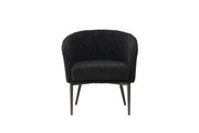Venture Home Fluffy Armchair - Black / Black Teddy
