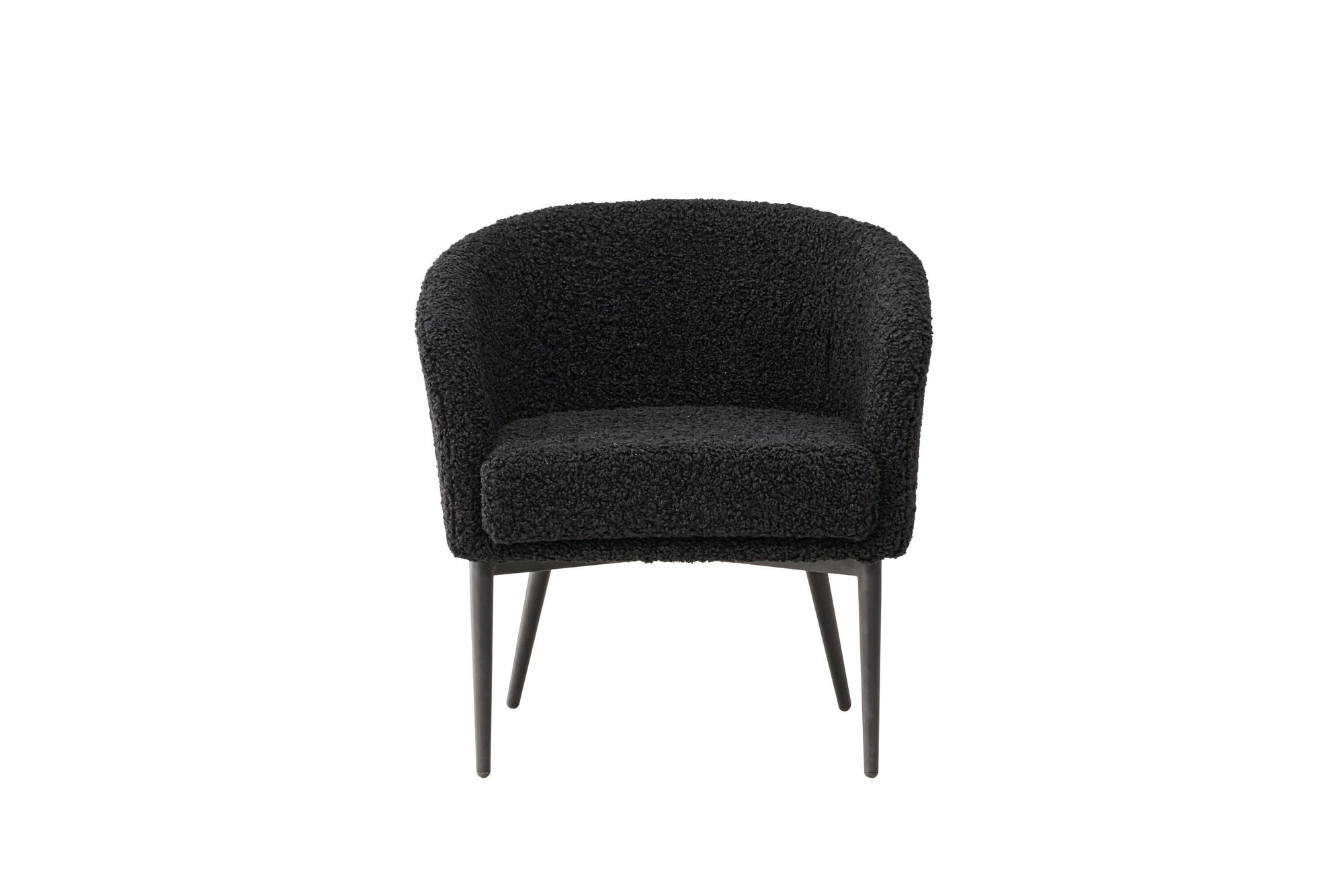 Venture Home Fluffy Armchair - Black / Black Teddy