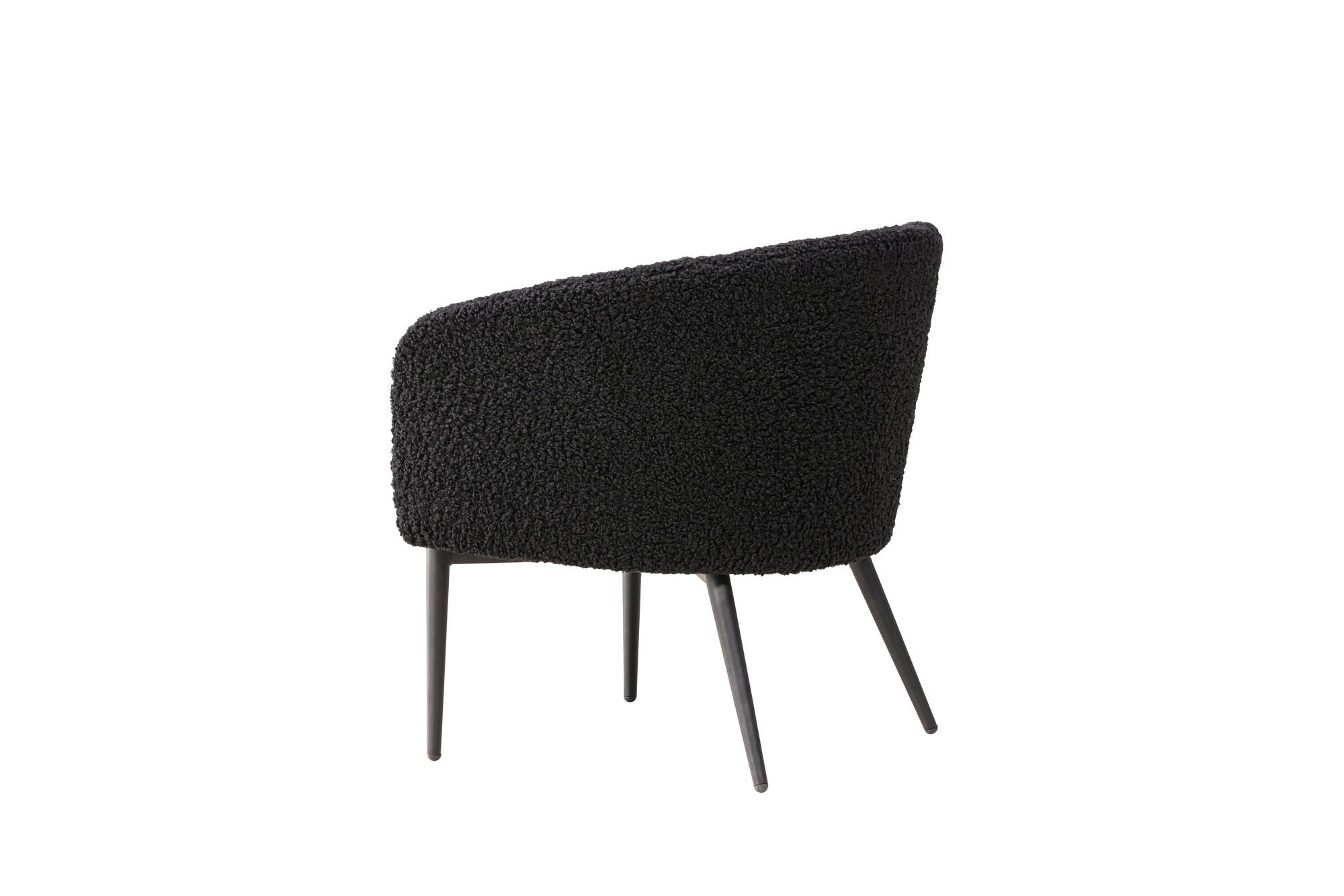 Venture Home Fluffy Armchair - Black / Black Teddy
