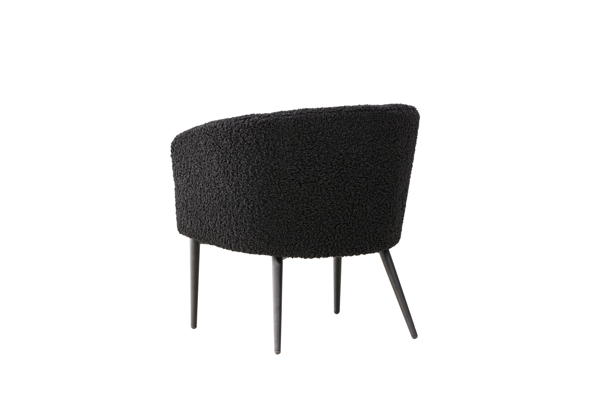 Venture Home Fluffy Armchair - Black / Black Teddy