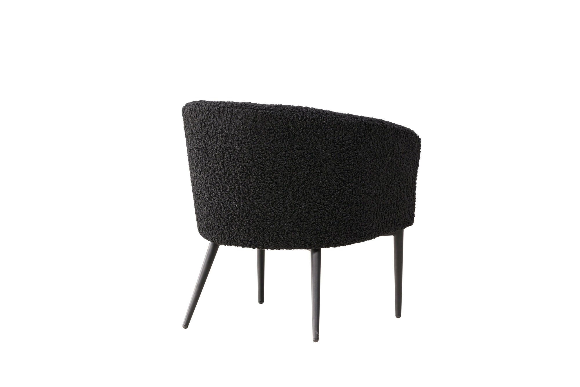 Venture Home Fluffy Armchair - Black / Black Teddy