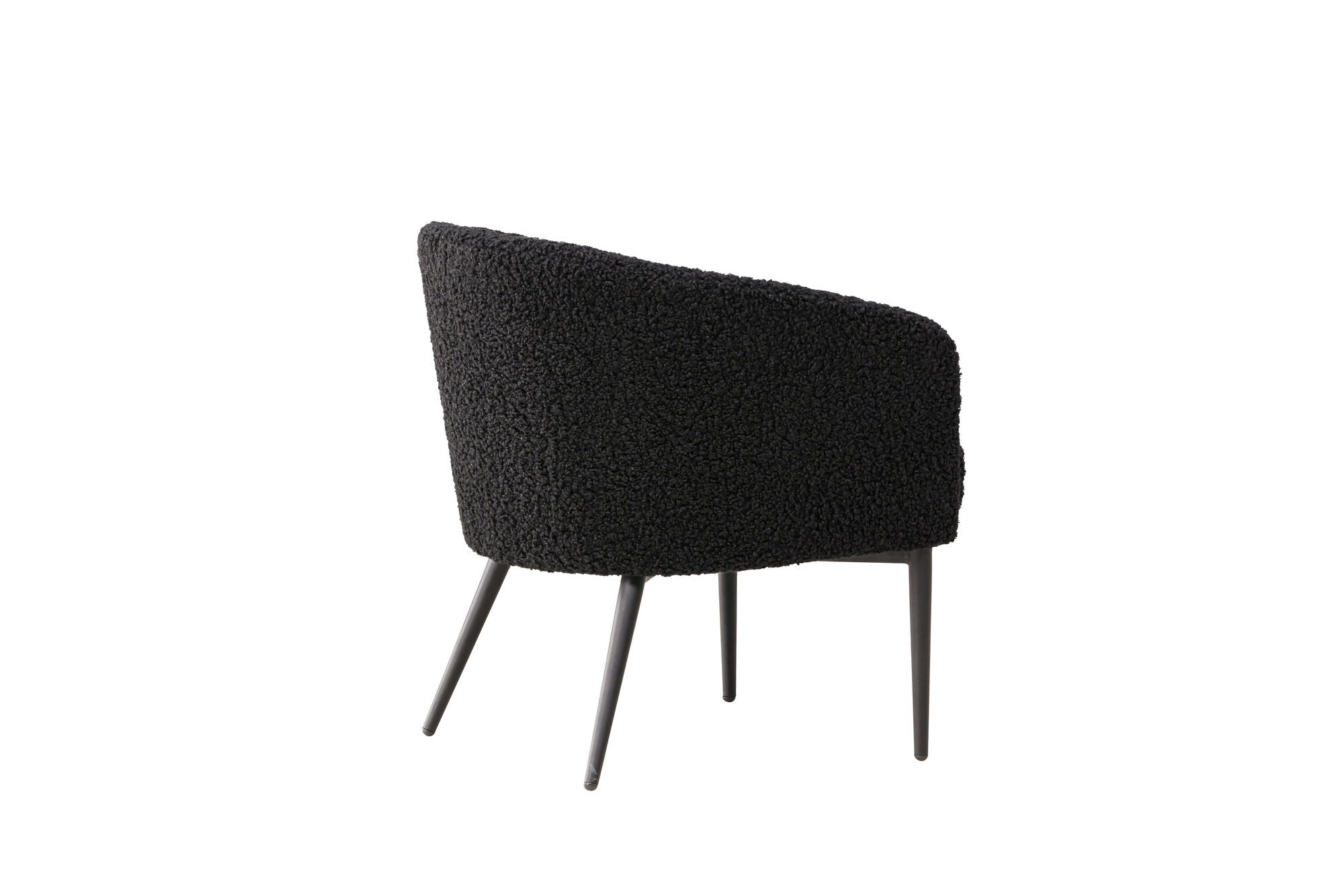 Venture Home Fluffy Armchair - Black / Black Teddy