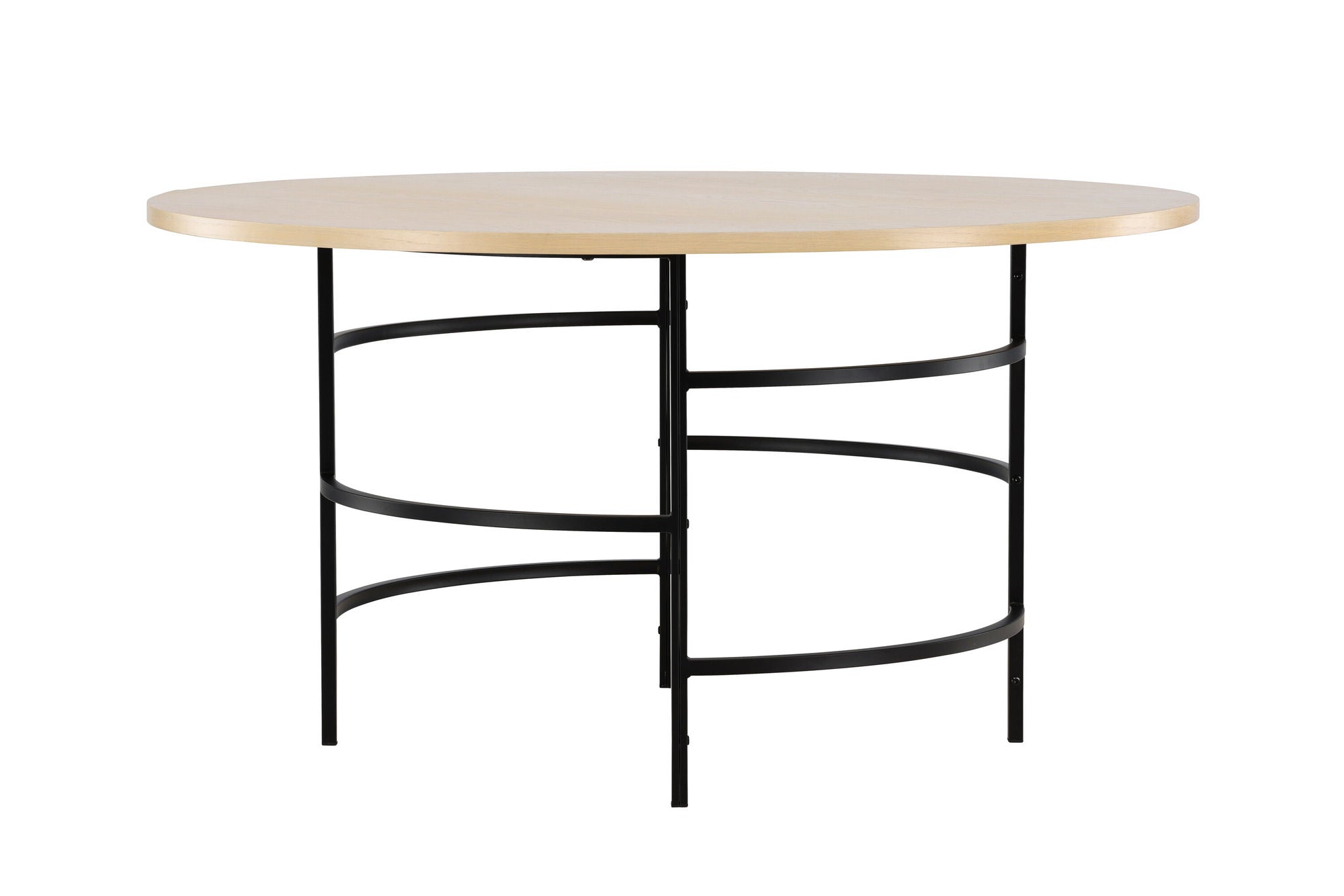 Venture Home Copenhagen spisebord ⌀140x74 - Whitewash / Black