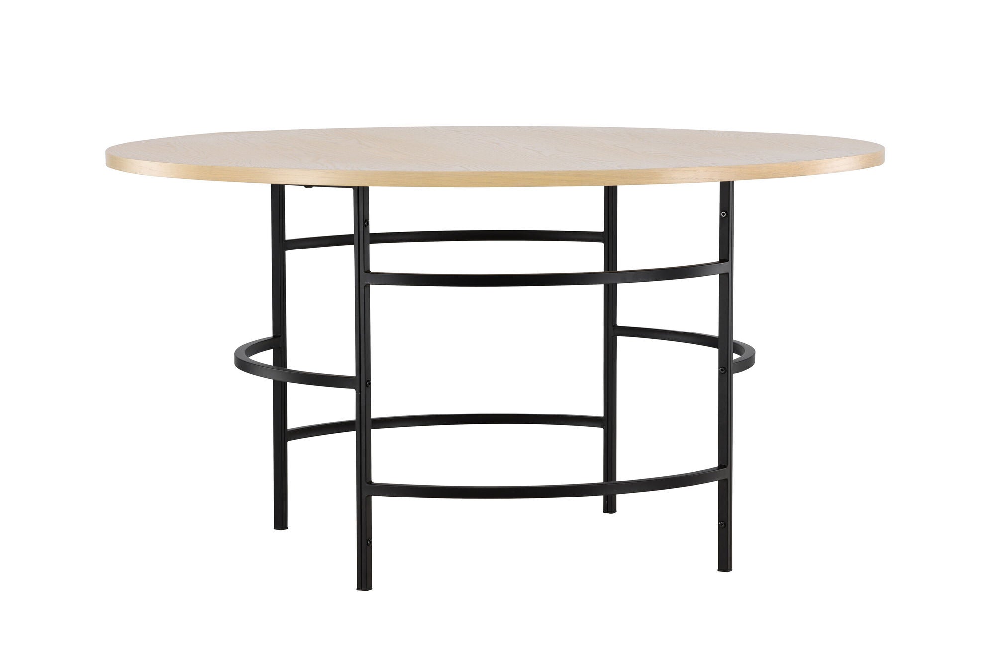 Venture Home Copenhagen spisebord ⌀140x74 - Whitewash / Black