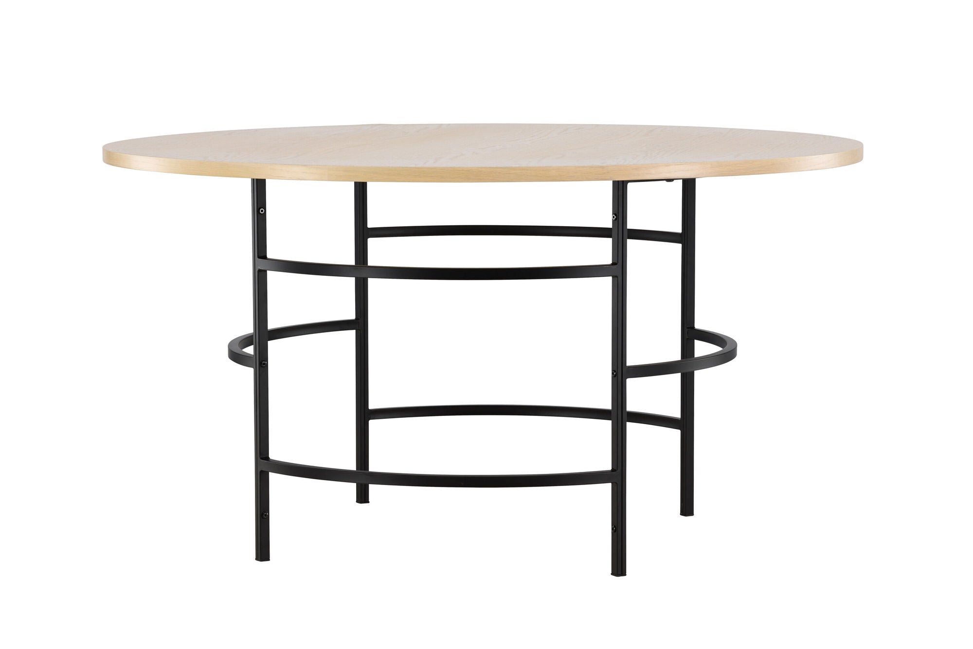 Venture Home Copenhagen spisebord ⌀140x74 - Whitewash / Black