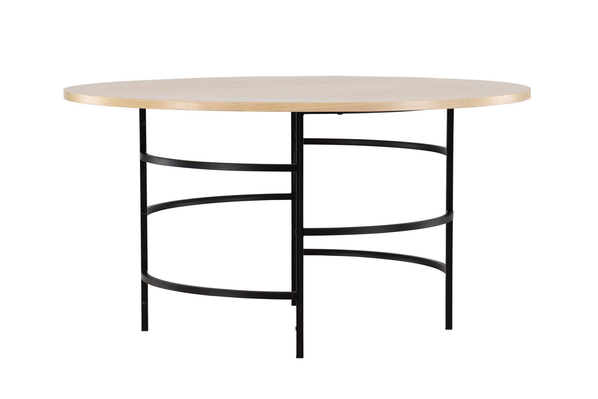Venture Home Copenhagen spisebord ⌀140x74 - Whitewash / Black