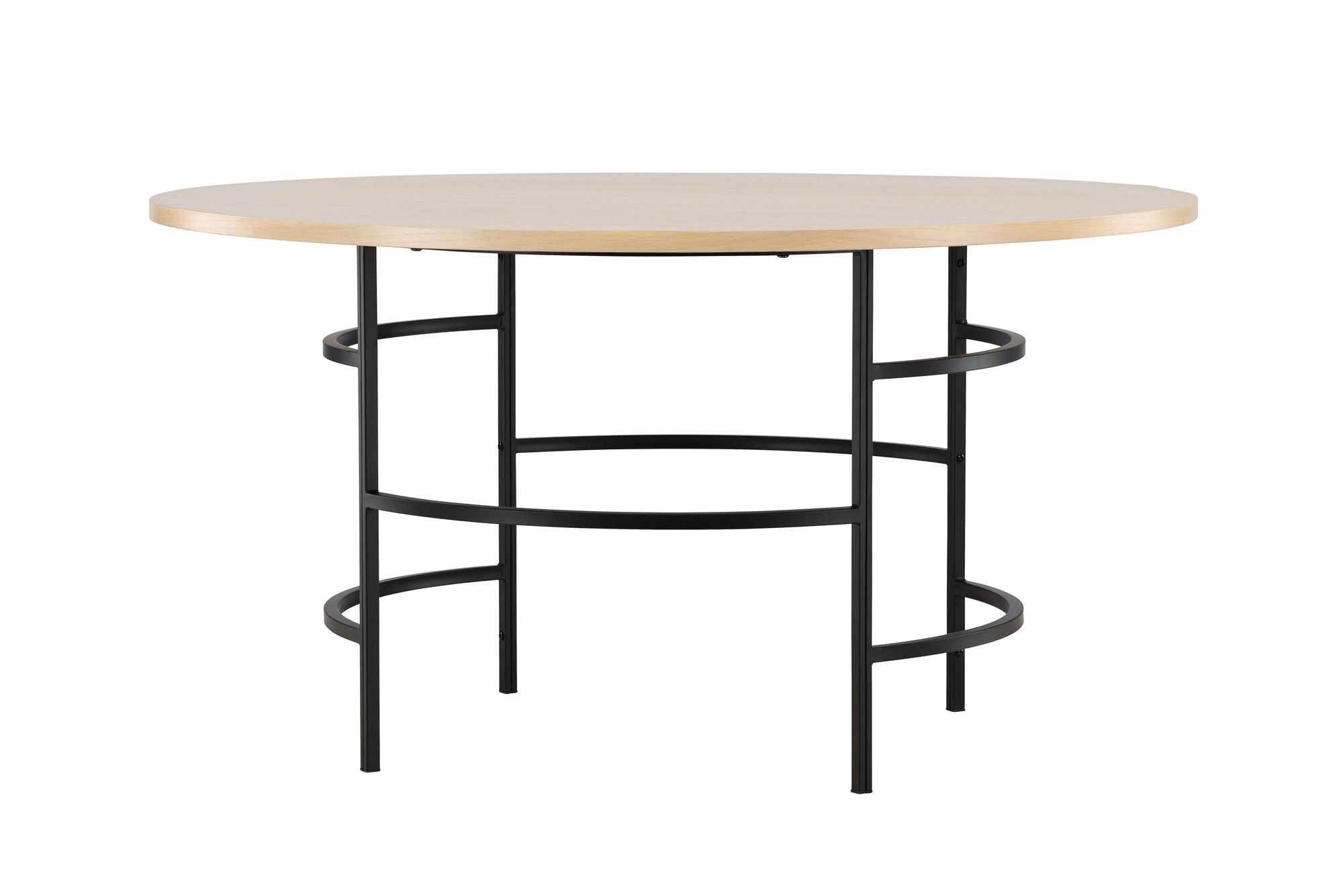 Venture Home Copenhagen spisebord ⌀140x74 - Whitewash / Black