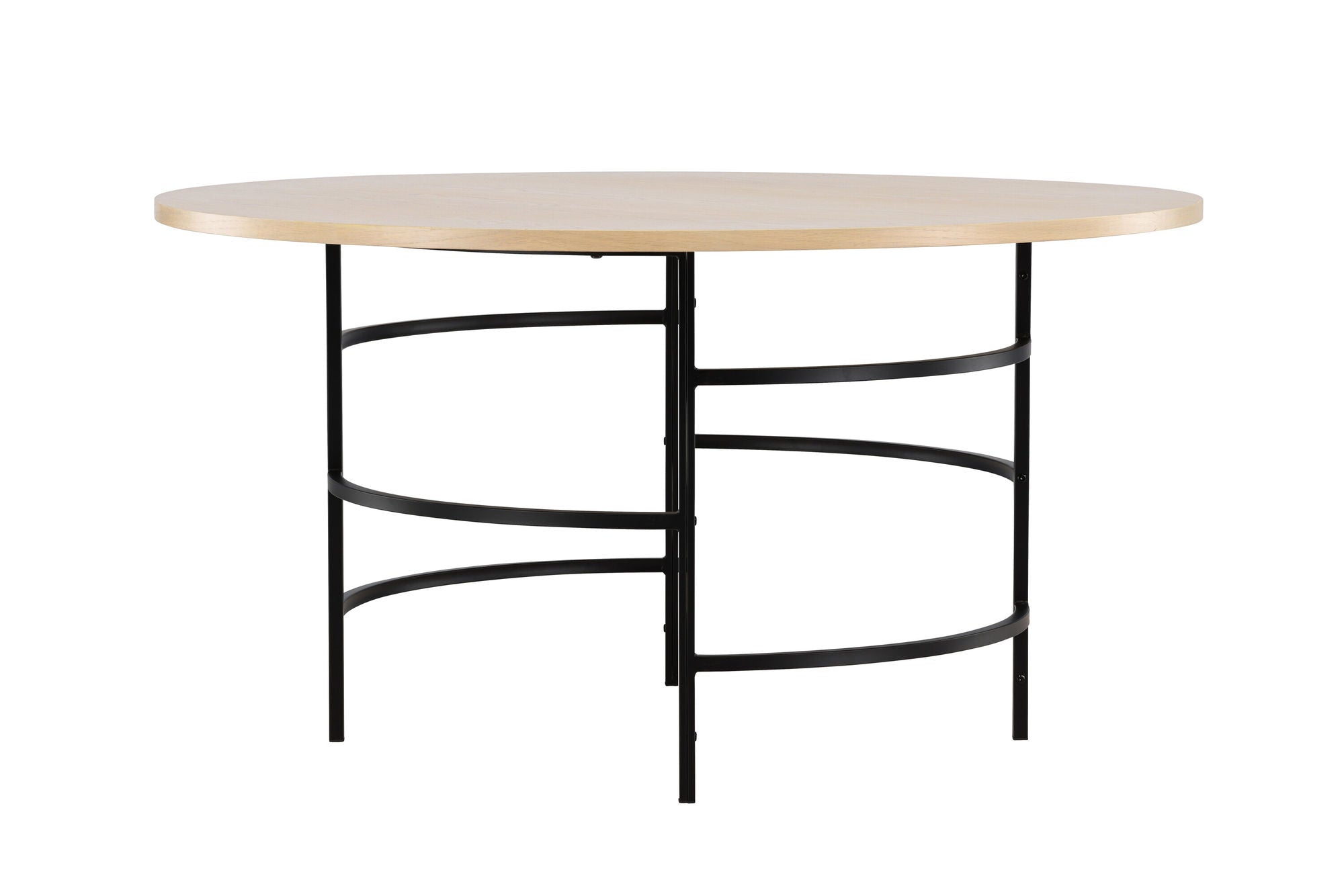 Venture Home Copenhagen spisebord ⌀140x74 - Whitewash / Black