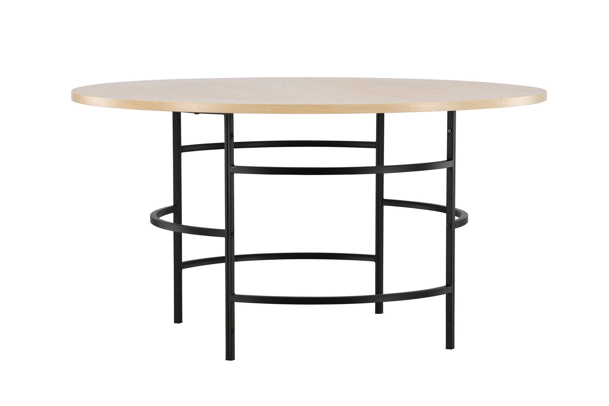 Venture Home Copenhagen spisebord ⌀140x74 - Whitewash / Black