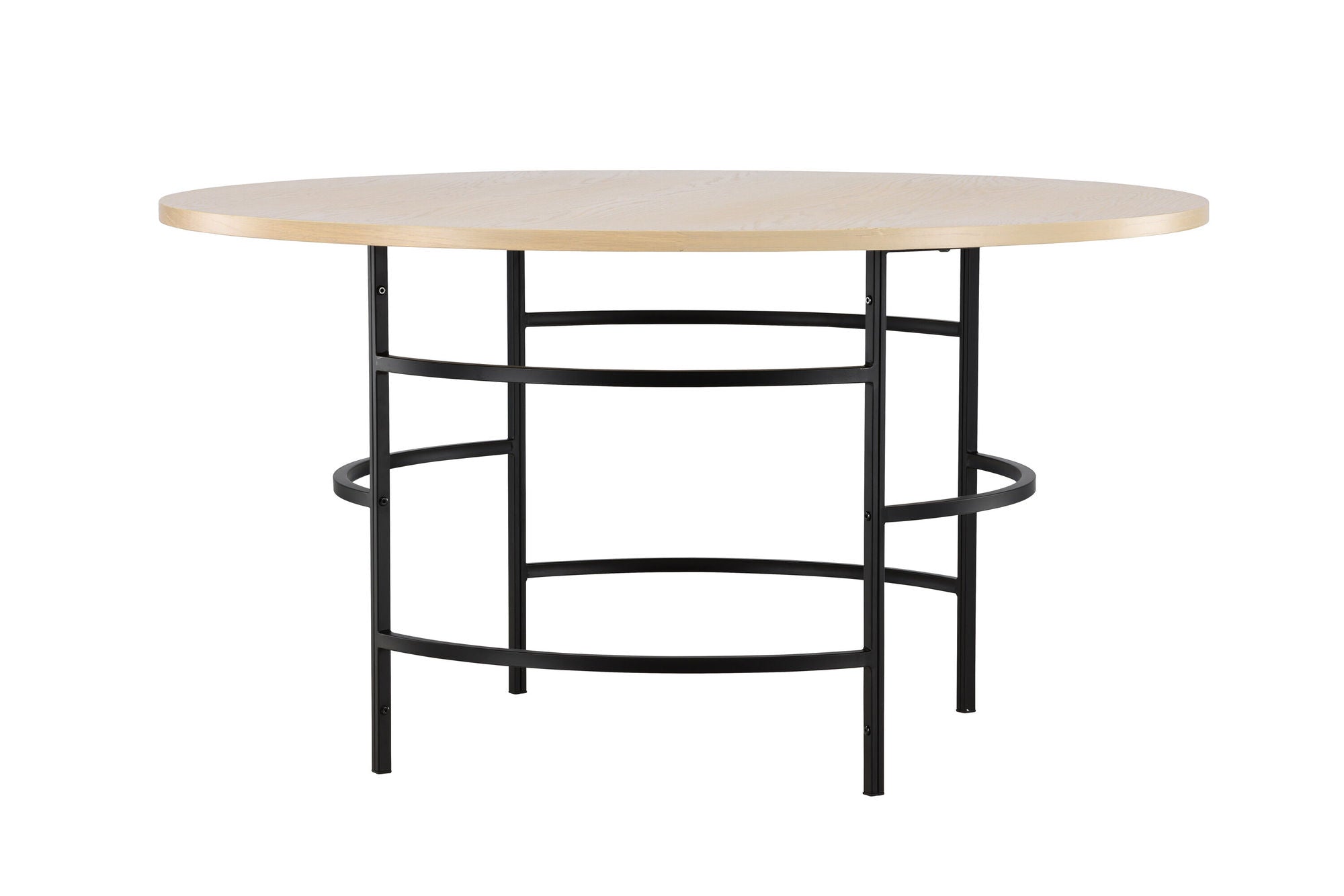 Venture Home Copenhagen spisebord ⌀140x74 - Whitewash / Black