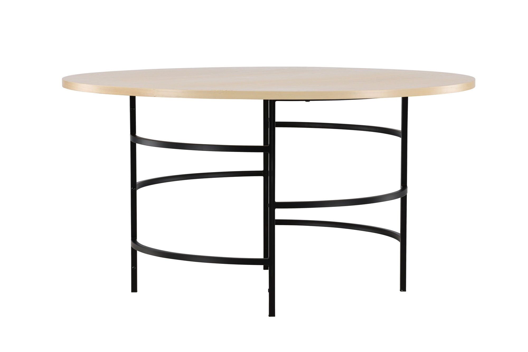 Venture Home Copenhagen spisebord ⌀140x74 - Whitewash / Black