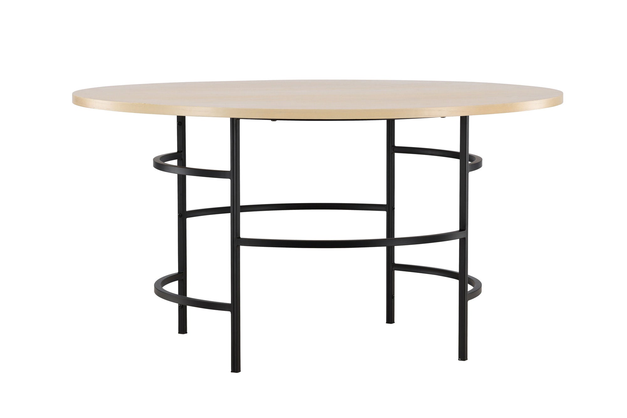 Venture Home Copenhagen spisebord ⌀140x74 - Whitewash / Black