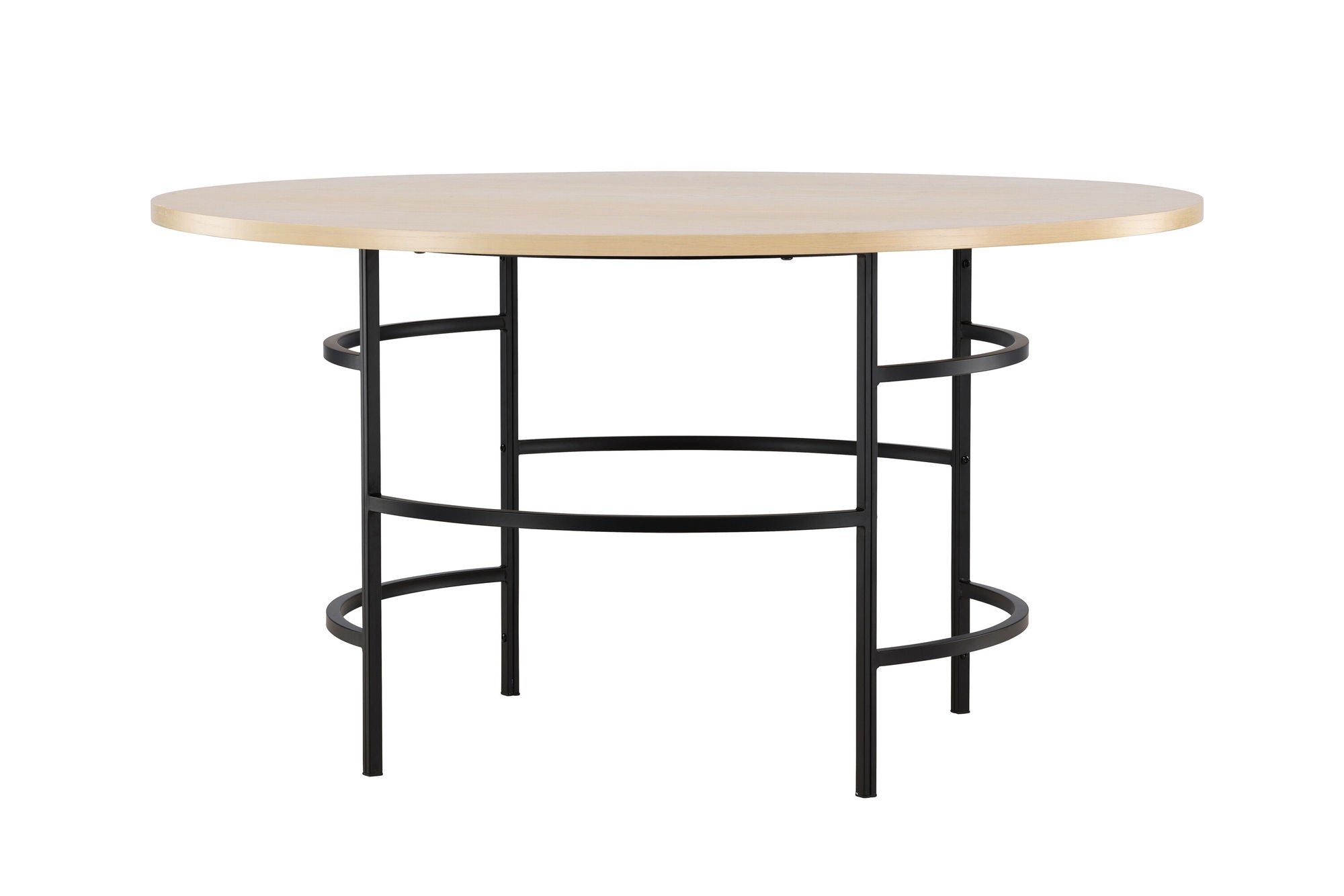 Venture Home Copenhagen spisebord ⌀140x74 - Whitewash / Black