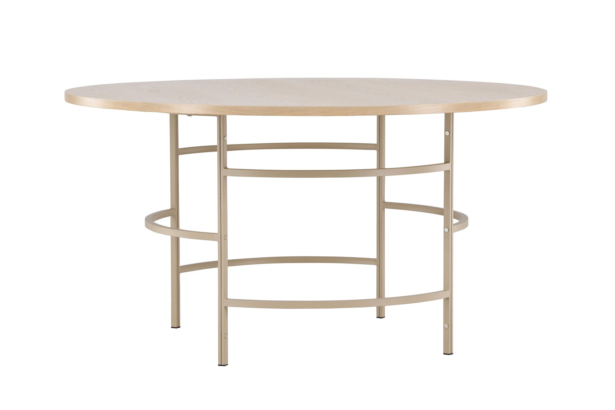 Venture Home Copenhagen spisebord ⌀140x74 - Whitewash / Beige