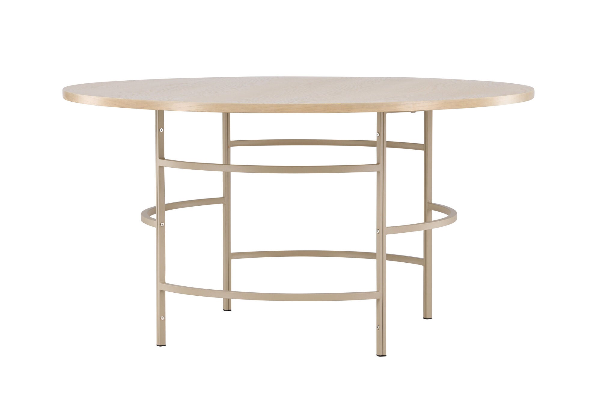 Venture Home Copenhagen spisebord ⌀140x74 - Whitewash / Beige