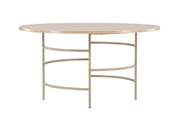 Venture Home Copenhagen spisebord ⌀140x74 - Whitewash / Beige