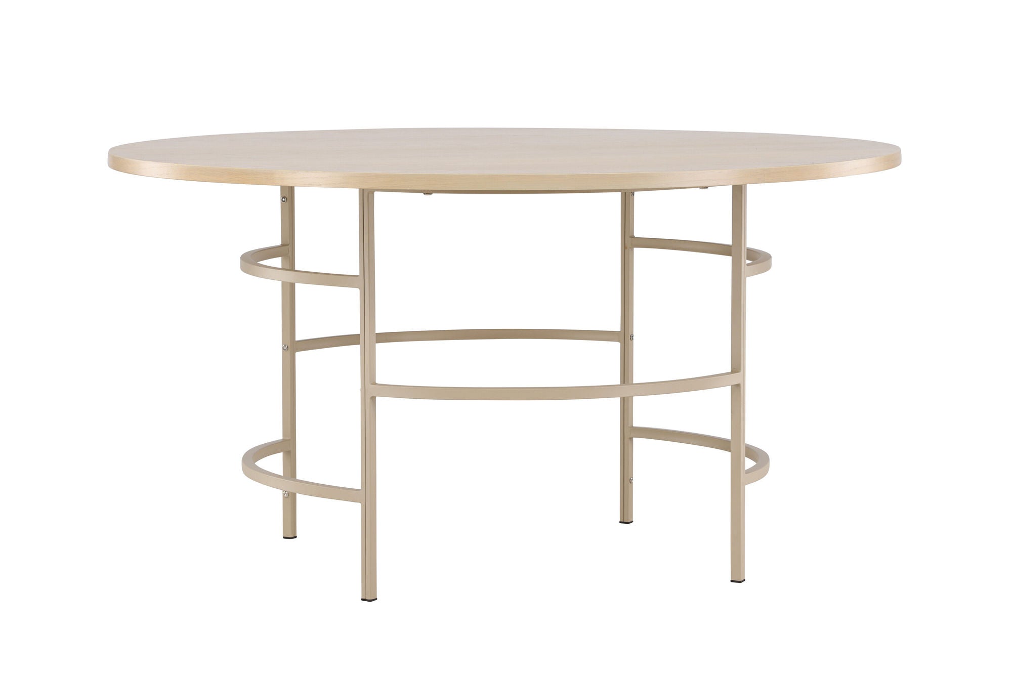 Venture Home Copenhagen spisebord ⌀140x74 - Whitewash / Beige