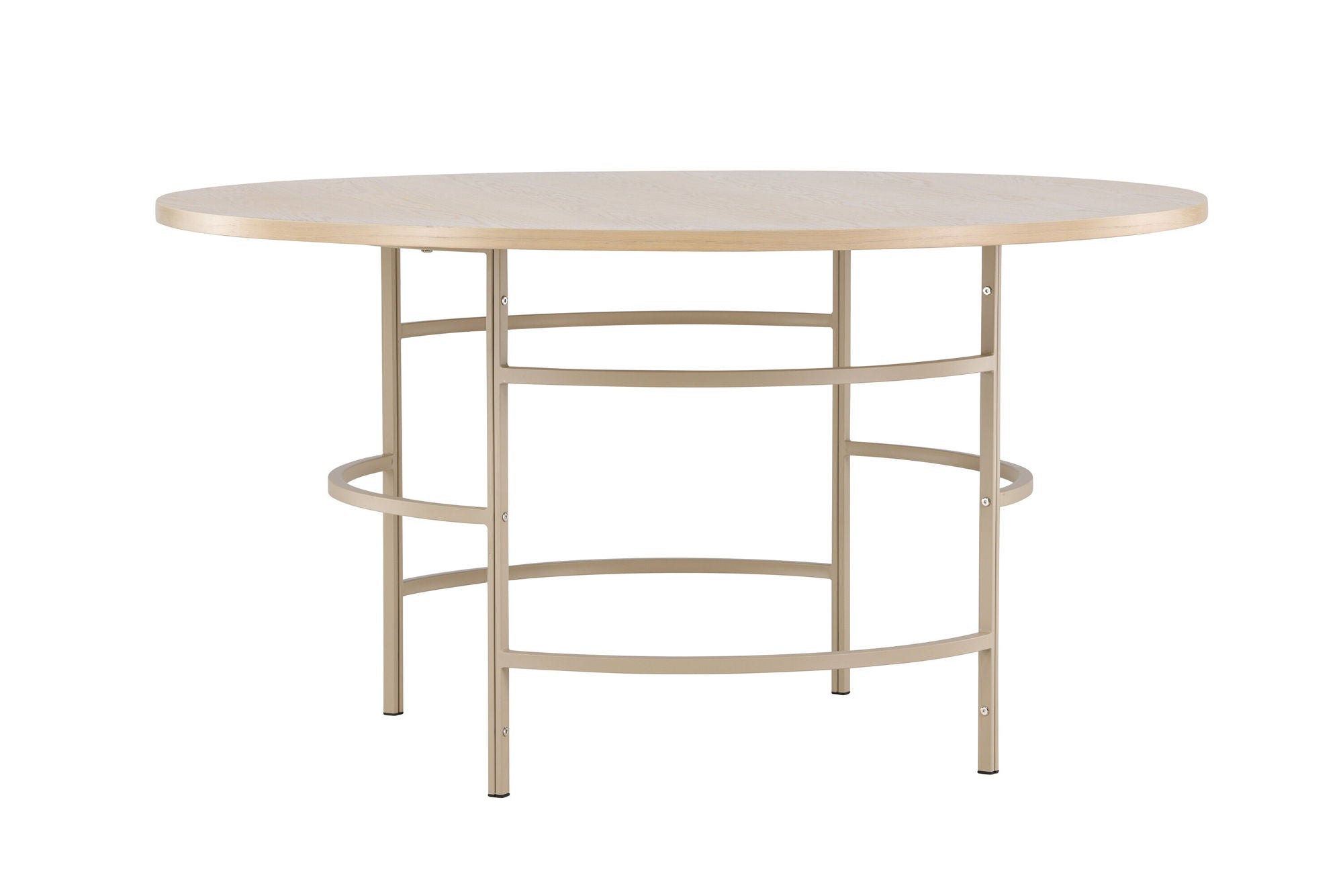 Venture Home Copenhagen spisebord ⌀140x74 - Whitewash / Beige