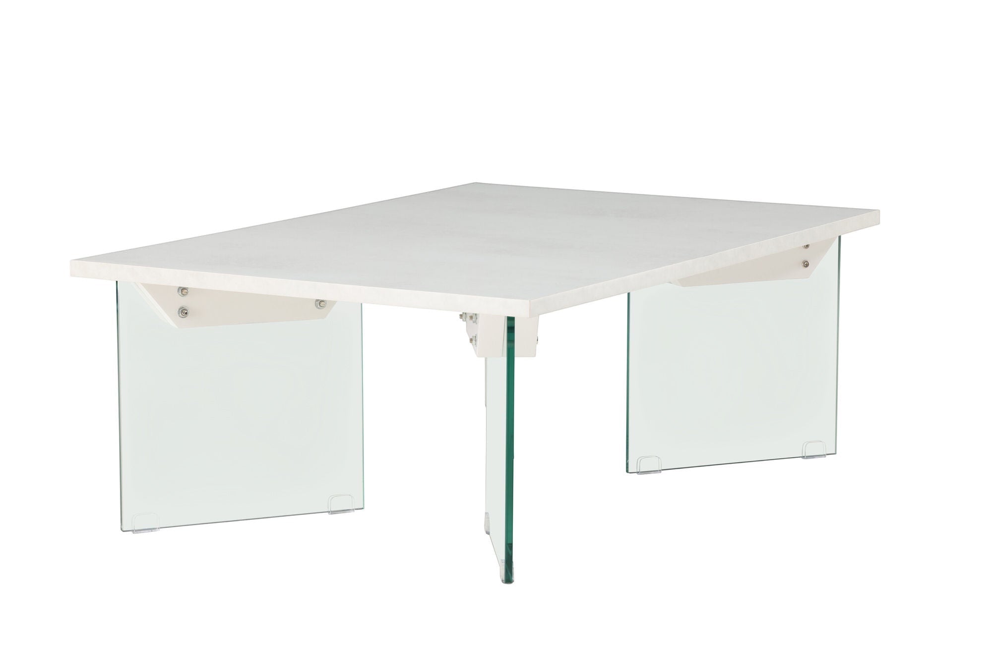 Venture Home Ester Sofa bord 120x80x42 cm - Glass / Concretelook