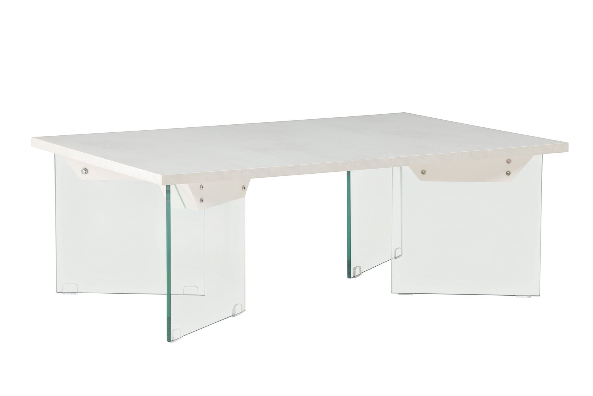 Venture Home Ester Sofa bord 120x80x42 cm - Glass / Concretelook