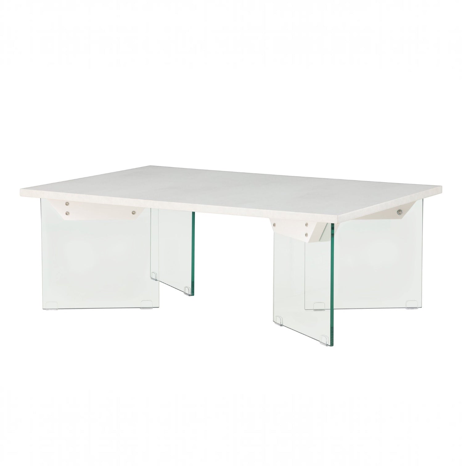Venture Home Ester Sofa bord 120x80x42 cm - Glass / Concretelook